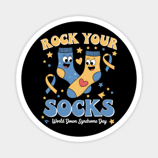 Rock Your Socks World Down Syndrome Awareness Day Magnet